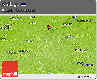 Physical Panoramic Map of Kullaga