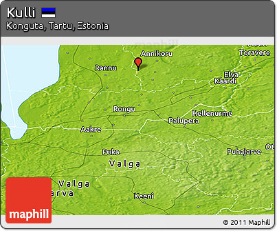 Physical Panoramic Map of Kulli