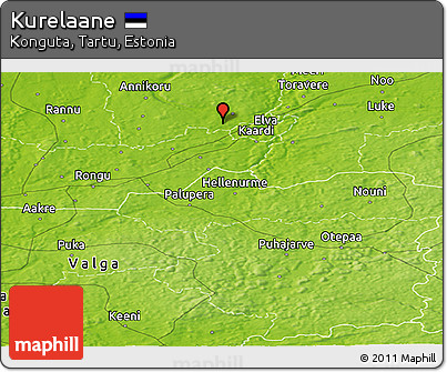 Physical Panoramic Map of Kurelaane