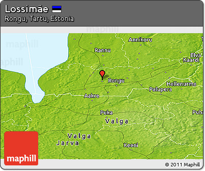 Physical Panoramic Map of Lossimäe