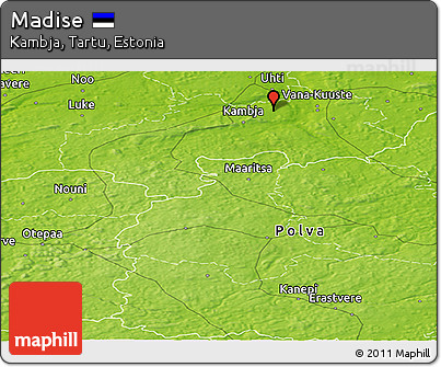 Physical Panoramic Map of Madise