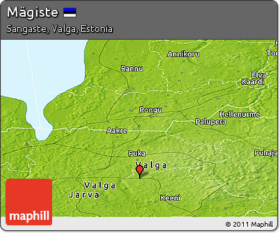 Physical Panoramic Map of Mägiste