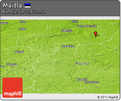 Physical Panoramic Map of Maidla