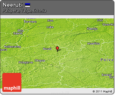 Physical Panoramic Map of Neeruti