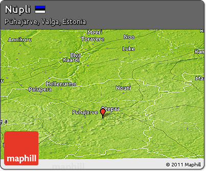 Physical Panoramic Map of Nüpli