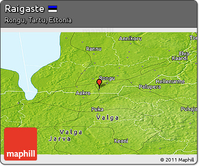Physical Panoramic Map of Raigaste