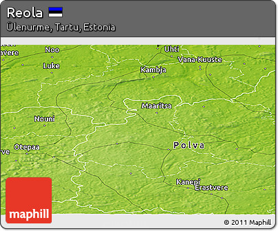Physical Panoramic Map of Reola