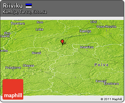 Physical Panoramic Map of Riiviku