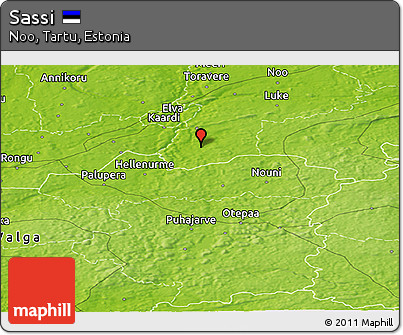 Physical Panoramic Map of Sassi