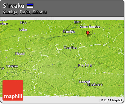 Physical Panoramic Map of Sirvaku