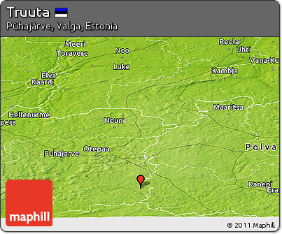 Physical Panoramic Map of Truuta