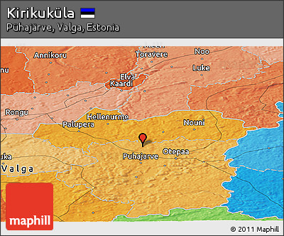 Political Panoramic Map of Kirikuküla