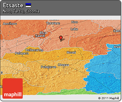Political Panoramic Map of Etsaste