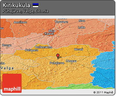Political Panoramic Map of Kirikuküla