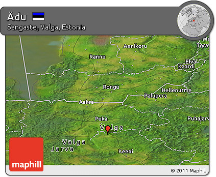 Satellite Panoramic Map of Ädu