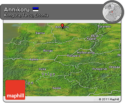 Satellite Panoramic Map of Annikoru