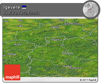 Satellite Panoramic Map of Igevere