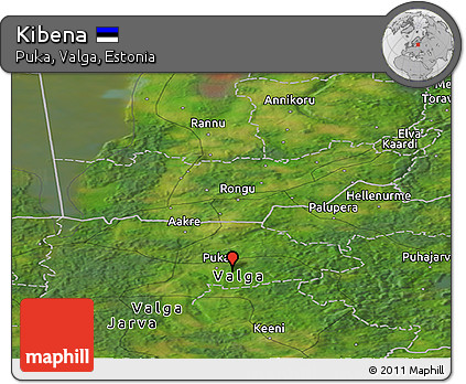 Satellite Panoramic Map of Kibena