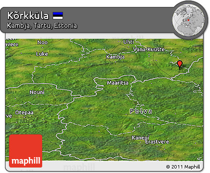 Satellite Panoramic Map of Kõrkküla