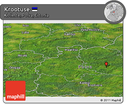 Satellite Panoramic Map of Krootuse