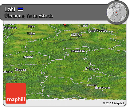 Satellite Panoramic Map of Läti