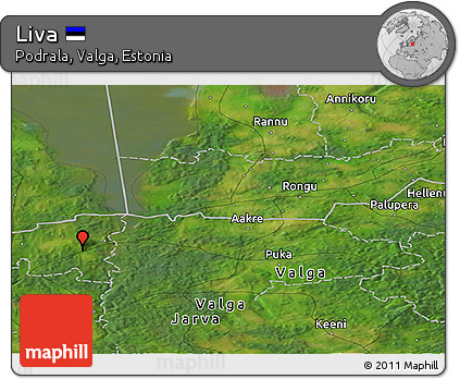 Satellite Panoramic Map of Liva