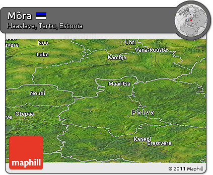 Satellite Panoramic Map of Mõra