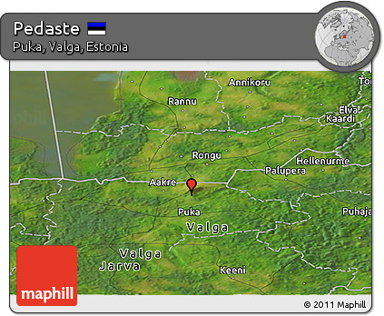 Satellite Panoramic Map of Pedaste