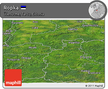 Satellite Panoramic Map of Ropka