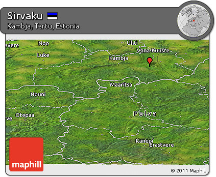 Satellite Panoramic Map of Sirvaku