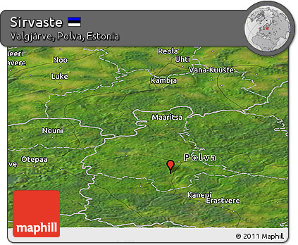 Satellite Panoramic Map of Sirvaste