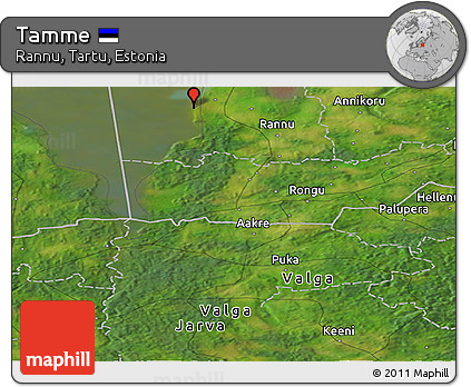 Satellite Panoramic Map of Tamme