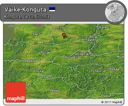 Satellite Panoramic Map of Väike-Konguta