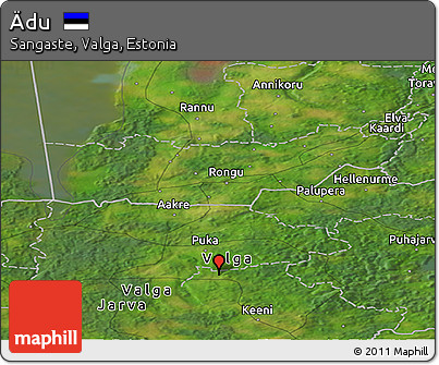 Satellite Panoramic Map of Ädu