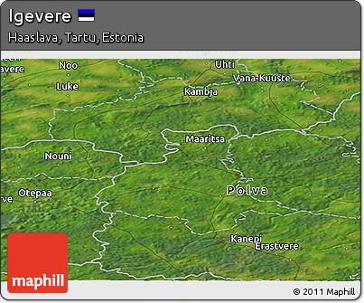 Satellite Panoramic Map of Igevere