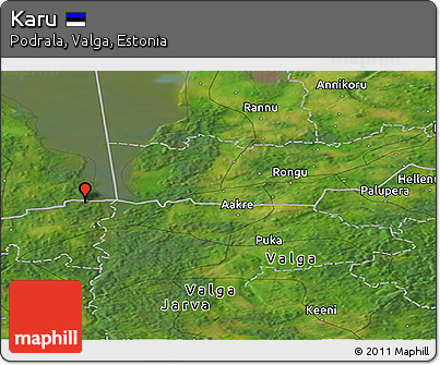 Satellite Panoramic Map of Karu