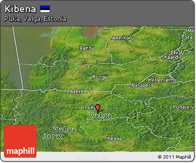 Satellite Panoramic Map of Kibena