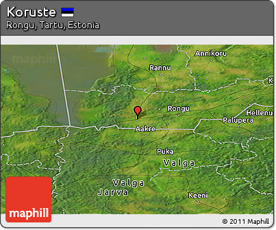 Satellite Panoramic Map of Koruste