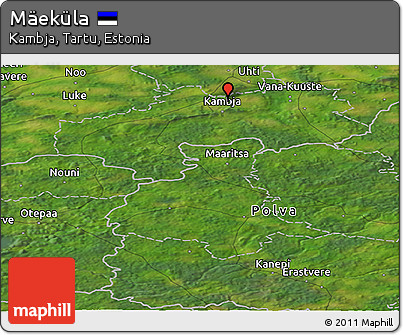 Satellite Panoramic Map of Mäeküla