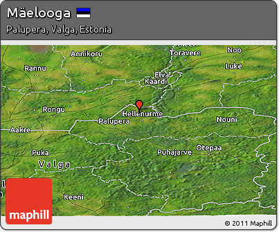 Satellite Panoramic Map of Mäelooga