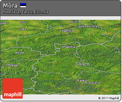 Satellite Panoramic Map of Mõra
