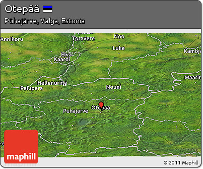Satellite Panoramic Map of Otepää