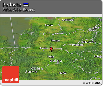Satellite Panoramic Map of Pedaste
