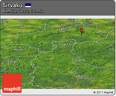 Satellite Panoramic Map of Sirvaku