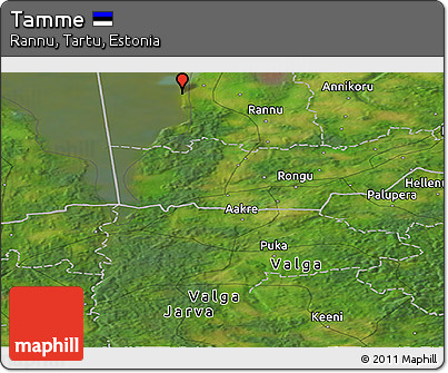 Satellite Panoramic Map of Tamme