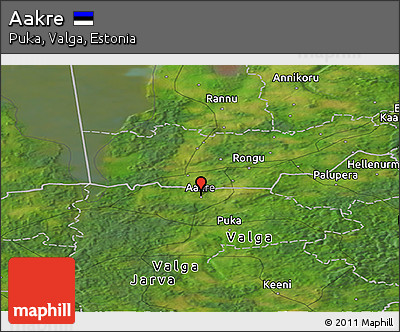 Satellite Panoramic Map of Aakre