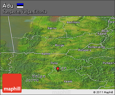 Satellite Panoramic Map of Ädu