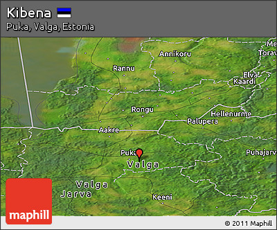 Satellite Panoramic Map of Kibena