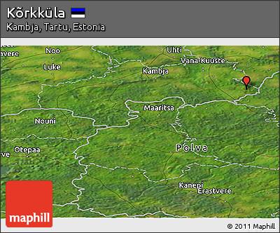 Satellite Panoramic Map of Kõrkküla