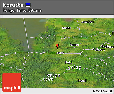Satellite Panoramic Map of Koruste